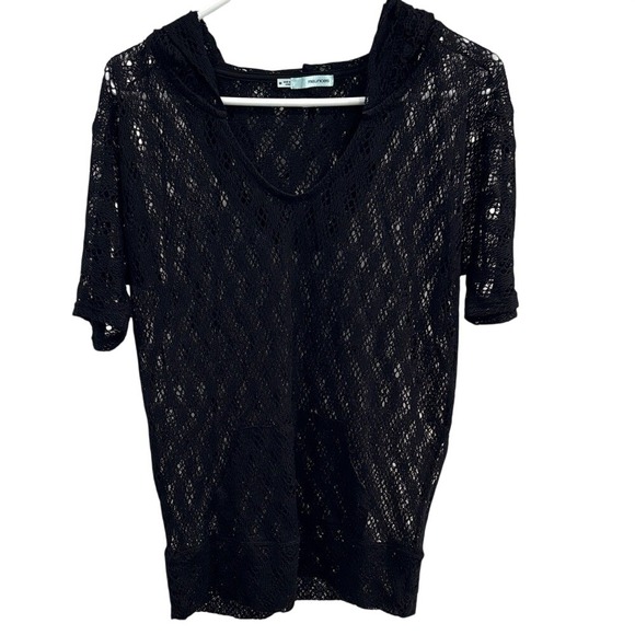 Maurices Tops - Black Short Sleeve Hoodie